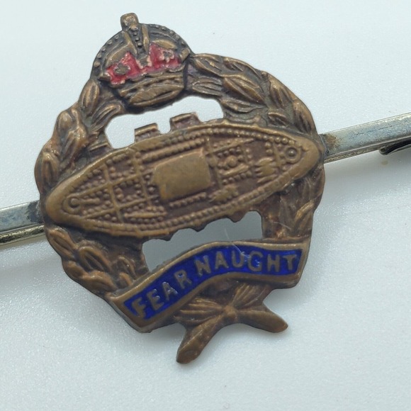 WW2 British Royal Tank Regiment Pin Small Sweetheart Bar Brooch Military - Picture 2 of 10